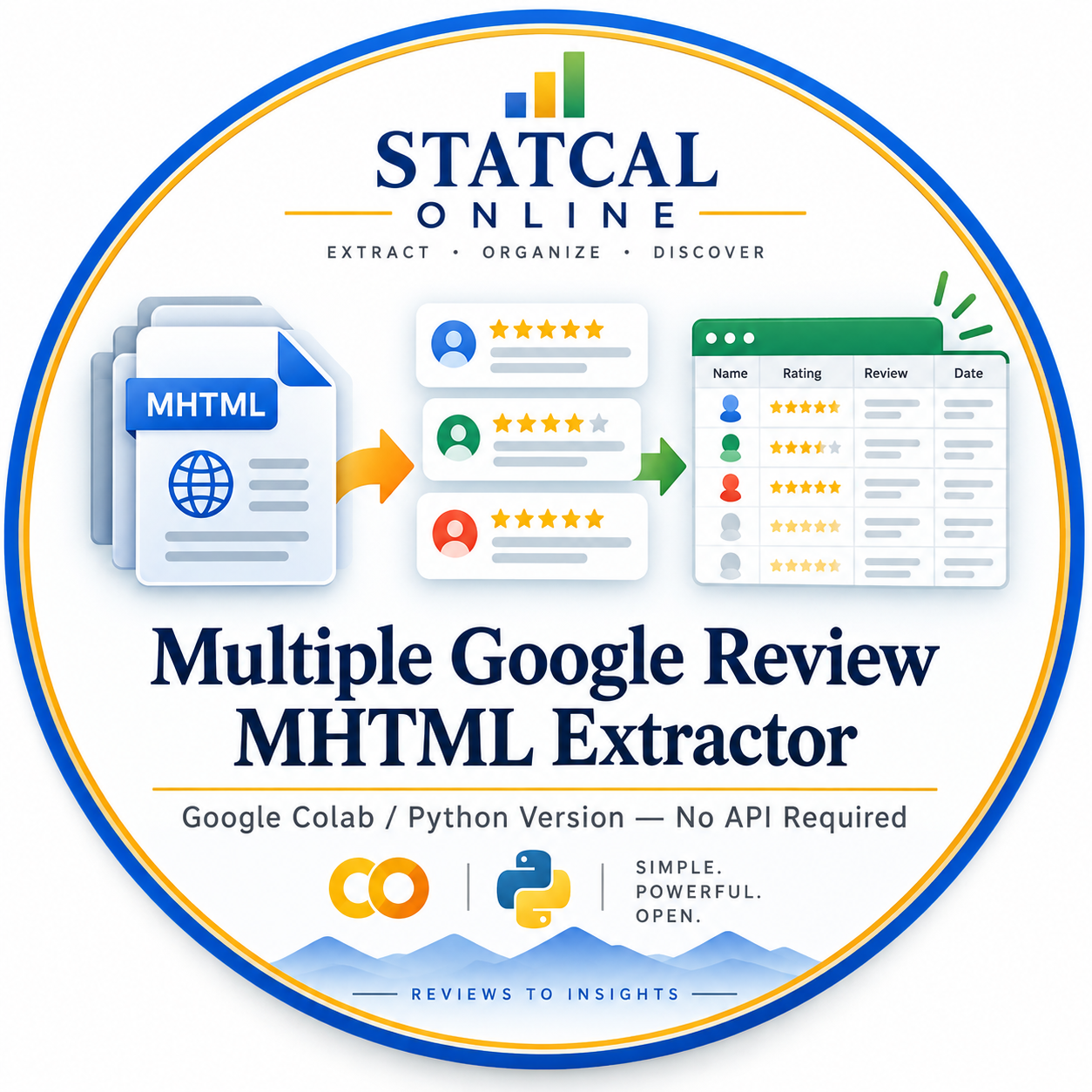 Multiple Google Review MHTML Extractor